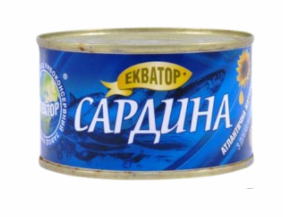 Сардини натуральні в олії ЕКВАТОР 240 г